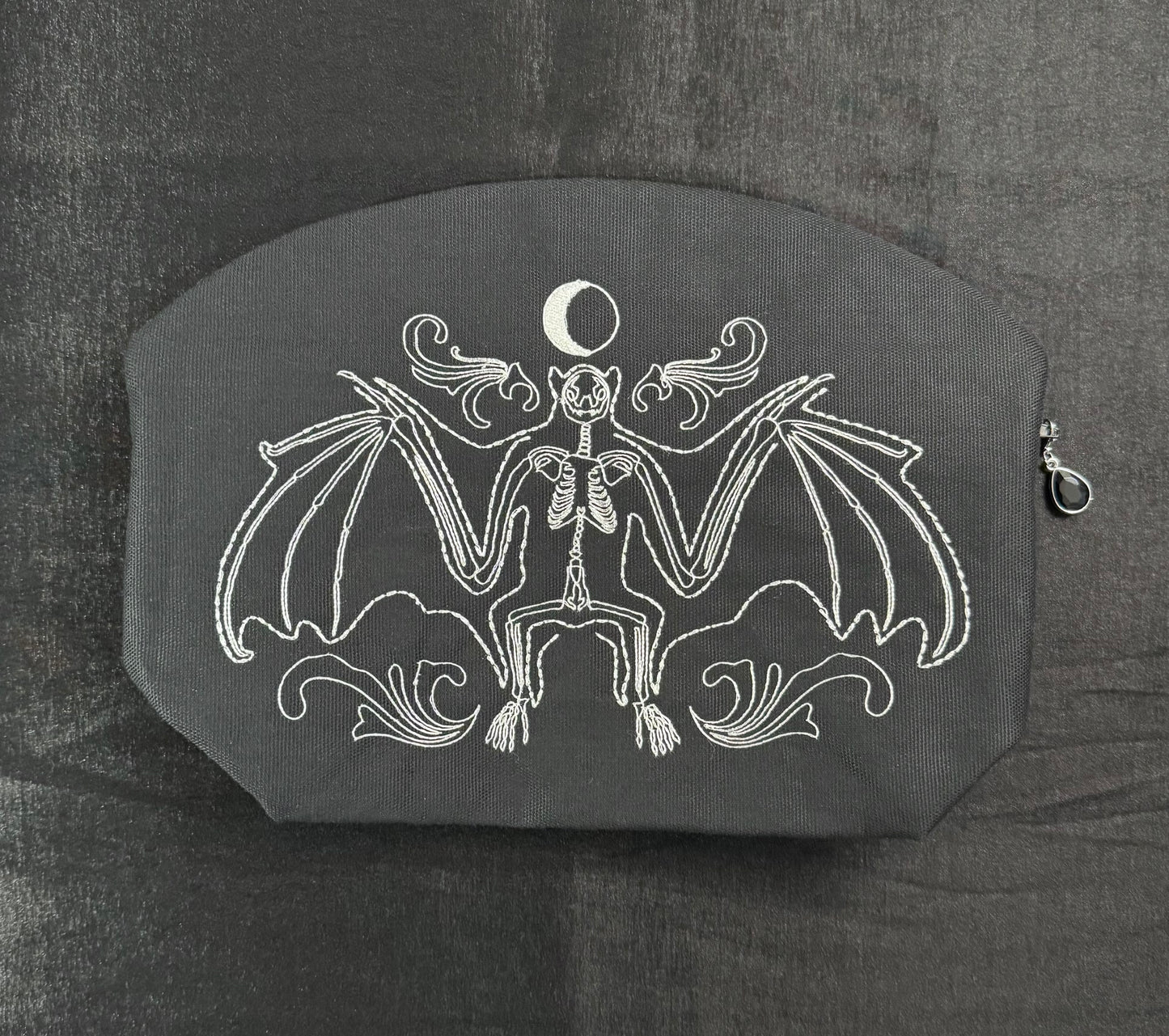 Skeleton Bat Makeup Bag