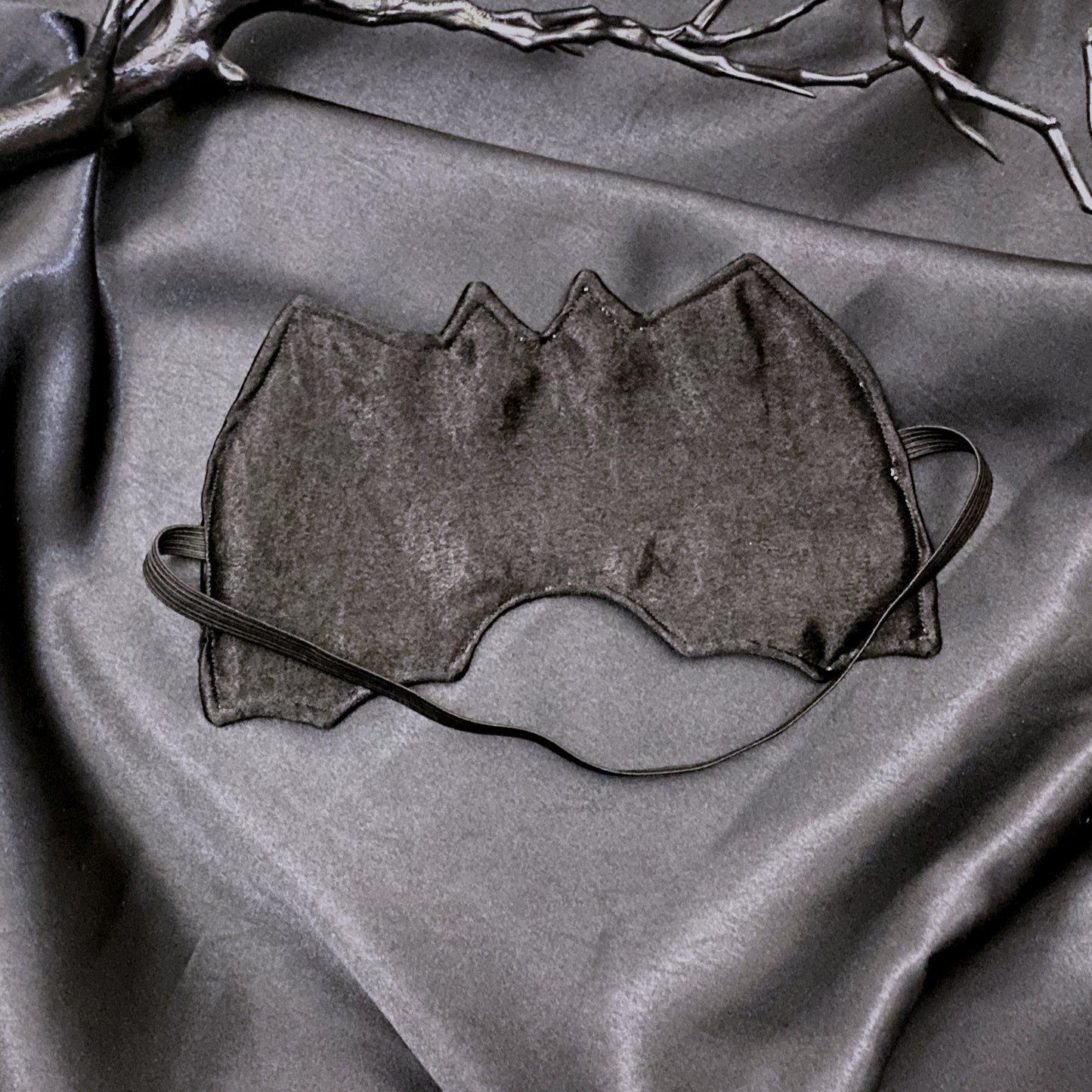 Satin Bat Eye Mask